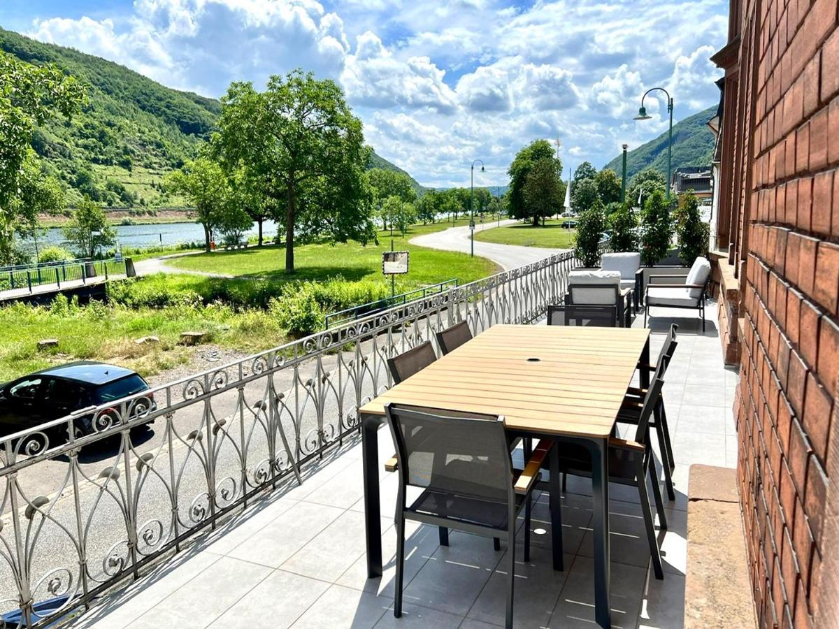 Direct Moselle view 200m² 4 SZ 10Pers Terrace Appartement Sankt Aldegund Buitenkant foto