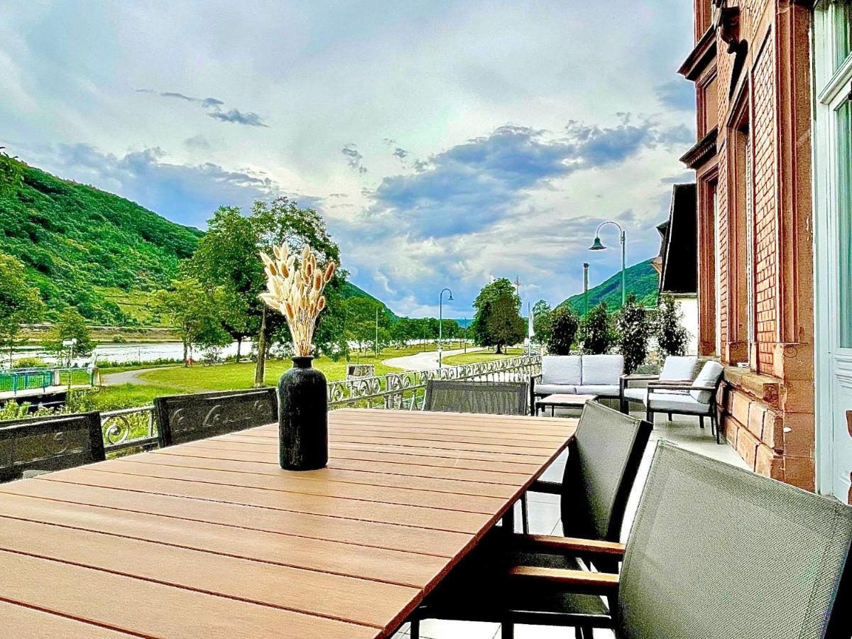 Direct Moselle view 200m² 4 SZ 10Pers Terrace Appartement Sankt Aldegund Buitenkant foto
