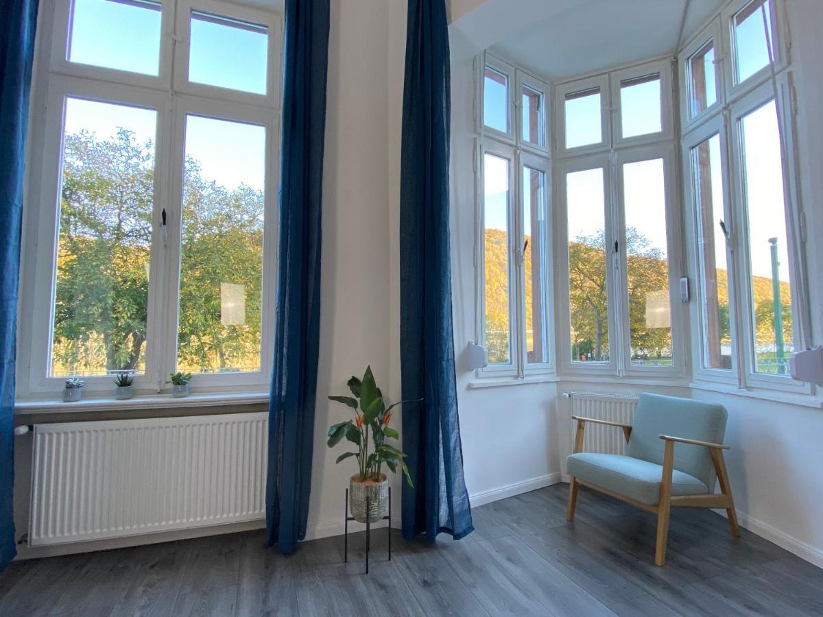Direct Moselle view 200m² 4 SZ 10Pers Terrace Appartement Sankt Aldegund Buitenkant foto